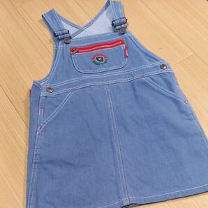 クーポンで500円!セカスト購入品 MIKIHOUSE ジャンスカ 110cm