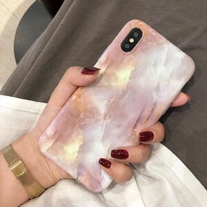 【在庫処分】☆★大理石風 IPHONEケース★☆ピンク　おしゃれ　可愛い　送料込み