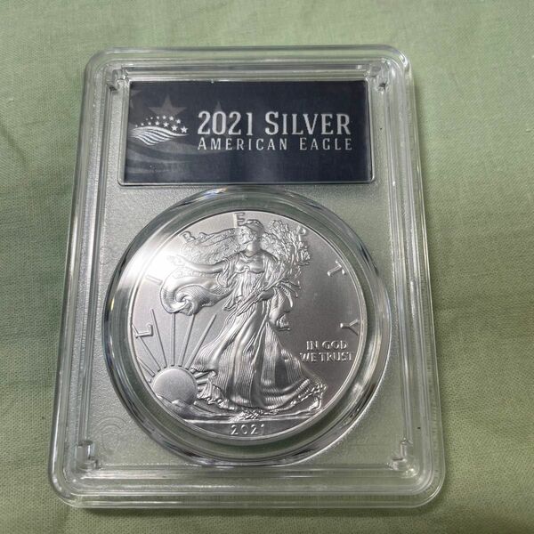 アメリカ イーグル 銀貨 PCGS MS70 2021