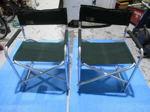 LOGOS ロゴス ベーシックディレクターチェア　２脚セット　キャンプ　椅子　管理6MS0110E