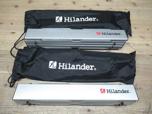 Hilander ハイランダー アルミ 折り畳み テーブル 2つ セット BBQ アウトドア キャンプ 管理6CH0125F32