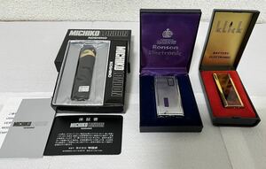 ☆ジャンク品！RONSON等色々ライター3点まとめて　☆税込み整理出品！ ☆コメントを必ず全てお読み頂きご納得の上ご入札下さいませ。