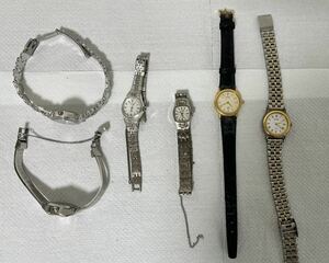 ☆SEIKO 、CITIZEN 等レディース腕時計色々6点まとめて② ☆片付けで出て来た物のジャンク品として整理出品！☆税込み ☆コメント必読！