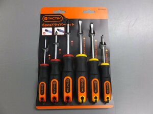 [ Yahoo auc limitation special price * unused * long time period stock goods ]TACTIX( Tacty ks) 6 piece driver set 205401 DIY tool 