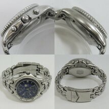 ★USED品 訳有り TAG-HEUER【タグホイヤー CG2111-R0 automatic 200METERS 自動巻 青文字盤 メンズ腕時計】_画像8