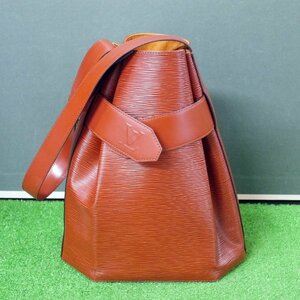 USED品・保管品 Louis Vuitton ルイヴィトン M80193 サックデポールGM エピ ケニアブラウン VI0933 ワンショルダーバッグ レディース