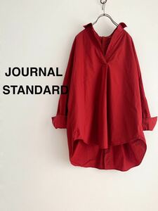 JOURNAL STANDARD ジャーナルスタンダード タイプライタービッグシャツ オーバーサイズ レッド