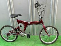 ジャガー　JAGUAR FOLDING 200 折りたたみ自転車 レッド // SHIMANO シマノ6速　//動作品//_画像1