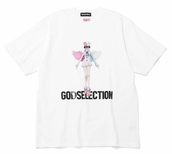 『新品』GOD SELECTION XXX × ONE PIECE RED★ウタ★Mサイズ★ホワイト 白★Ado ワンピース