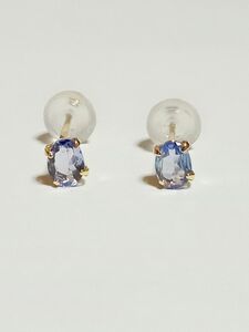 k18 タンザナイト ピアス 0.3ct