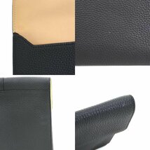 DELVAUX デルヴォー クラッチバッグ Presse A5 Pouch レザー ブラック 55337f_画像9