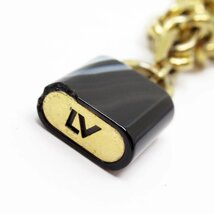 ルイ ヴィトン LOUIS VUITTON ブレスレット パドロック キー ブレスレット メタル ゴールド×ブラック g3967a_画像6