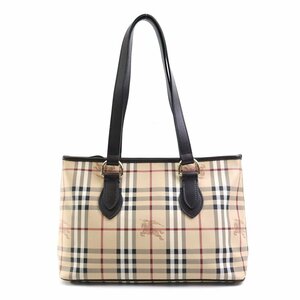 バーバリー BURBERRY ショルダーバッグ トートバッグ ノバチェック PVC/レザー ベージュ/マルチカラー e57794f