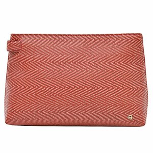  Balenciaga BALENCIAGA клатч ручная сумочка кожа красный × белый r9336f