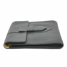 DELVAUX デルヴォー クラッチバッグ Presse A5 Pouch レザー ブラック 55337f_画像4