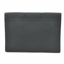 DELVAUX デルヴォー クラッチバッグ Presse A5 Pouch レザー ブラック 55337f_画像2