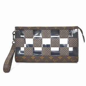 ルイ ヴィトン LOUIS VUITTON クラッチバッグ モノグラム チェス スタンド ポーチ PVC/モノグラムキャンバス ブラウン 99692g