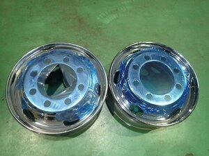 TOPY 鉄ホイール2本　22.5×8.25　165-14TC　8穴　ＰＣＤ285　未使用品　24011701