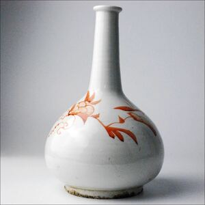 朝鮮美術 李朝 白磁 辰砂 釉裏紅 花瓶 徳利 KMR612715K