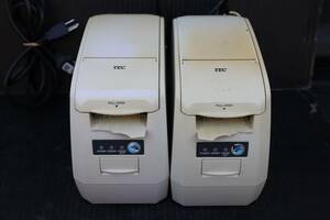 E6528(2)RK Y 【2台セット】【動作確認済】東芝テック TEC リモートプリンタ TR-QT / TR-QT-US01F-R 