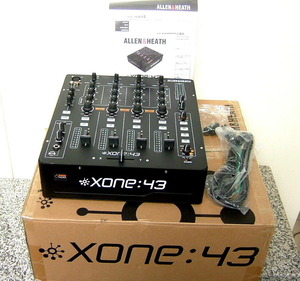 新品 元箱入 ALLEN&HEATH アレン&ヒース ミキサー XONE:43 DJミキサー プリアンプ 高音質4ch NOS アレンアンドヒース