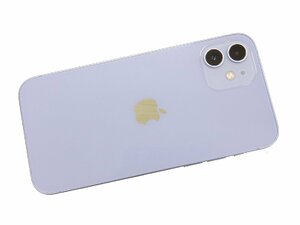 Apple iPhone 12 128GB パープル MJNJ3J/A A2402 au 利用制限△ バッテリー最大容量 82%