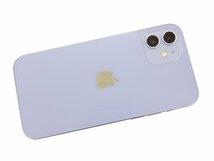 Apple iPhone 12 128GB パープル MJNJ3J/A A2402 au 利用制限△ バッテリー最大容量 82%_画像1