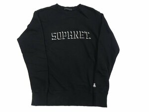 18AW SOPHNET. EMBROIDERY LOGO CREW SWEAT スウェット クルーネック Mサイズ 日本製 ロゴ