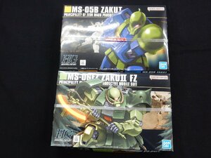 2点セット【未開封】1/144 HGUC MS-06FZ ザクII改 MS-05B ザクI(旧ザク) 「機動戦士ガンダム0080 ポケットの中の戦争/機動戦士ガンダム」