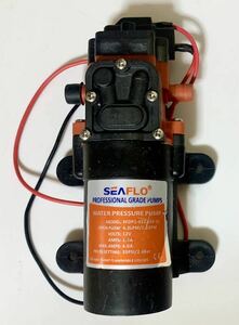 【中古】ウォーターポンプ/水ポンプ/シーフロ Seaflo 12V 1.2 GPM 35 PSI 水圧ダイアフラムポンプ SFDP1-012-035-21 車中泊 キャンプに