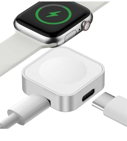 Apple Watch磁気充電器アダプタ　USB-C型またはiPhone電源ケーブル使用コンパチブル iWatch Ultra のポータブル 旅行無線コードレス