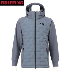 未使用 今季 BRIEFING GOLF ブリーフィング MS HYBRID DOWN PARKA M GRAY ハイブリッド ダウンジャケット パーカー メンズ ゴルフ ウェア