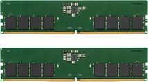 ★新品未開封★キングストン Kingston DIMM DDR5 メモリ 32GB（16GB 2枚） KVR48U40BS8K2-32_画像1