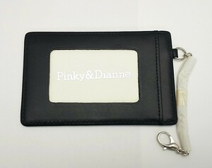 【未使用品】 パスケース　Pinky&Dianne　皮革製　ブラック　/　ピンキー＆ダイアン　定期入れ　黒