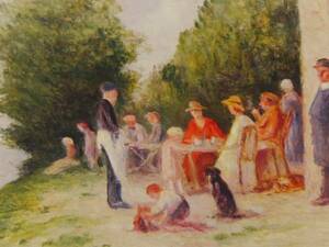 MAXIMILIEN LUCE、L'APERITIF、海外版超希少レゾネ、新品額装付、y321