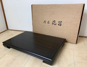 （1624M）黒丹 黒檀 花台 幅約48㎝　華道具 花道具　唐木 香炉