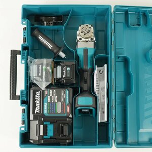 未使用 makita マキタ 100mm 充電式ディスクグラインダ 40Vmax GA045GRMX 40V 2.5Ah バッテリ2個 急速充電器 [B2352]