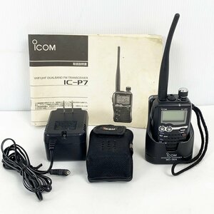 訳あり品 ICOM アイコム デュオバンド FM トランシーバー IC-P7 ハンディ 無線機 [R12569]