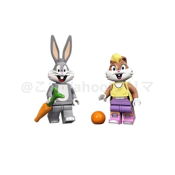 レゴ(LEGO) ミニフィギュア ルーニー・テューンズ シリーズ バッグス・バニー ローラ・バニー 2点セット