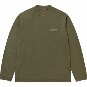 M ★新品未使用★ Supreme 23FW Mock Neck L/S Topシュプリーム モックネックロングスリーブトップ Olive オリーブ 長袖