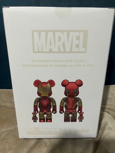 BE@RBRICK IRON MAN MARK85 CHROME 100 400