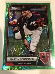 2023 Topps World Baseball Classic Martin Schneider Green Sparkle 38/75 マルティン・シュナイダー WBC
