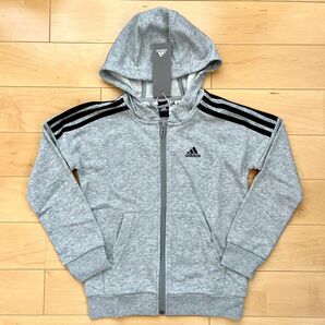 ジップパーカー アディダス adidas 灰色 キッズ 120cm ☆新品未使用