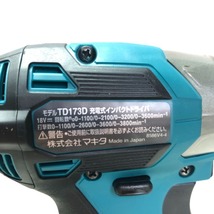 ◇◇ MAKITA マキタ 充電式インパクトドライバ 18ｖ 充電器・充電池２個・ケース付 TD173DRGX 未使用に近い_画像3