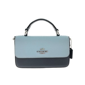 ▼▼ COACH コーチ レディース ミニバッグ クロスグレインレザー ミニジョージー CC339 ブルー×ネイビー 目立った傷や汚れなし