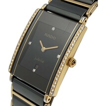 ☆☆ RADO ラドー ダイヤスター ジュビリー 4Pダイヤ ダイヤベゼル 160.0338.3 クォーツ メンズ 腕時計 傷や汚れあり_画像1