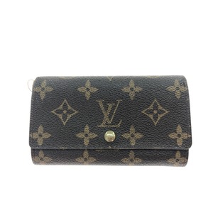 ▼▼ LOUIS VUITTON ルイヴィトン レディース 二つ折り財布 モノグラム ポルトモネジップ M61735 ブラウン 傷や汚れあり