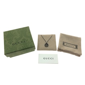 ▼▼ GUCCI グッチ ユニセックス ネックレス シルバー925 インターロッキング GGロゴ 7g やや傷や汚れあり