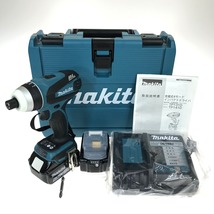 ## MAKITA マキタ 充電式4モードインパクトドライバ 18V 6.0Ah TP141DRGX 充電器・充電池2個・ケース付 未使用に近い_画像2