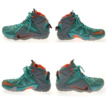 ☆☆ NIKE ナイキ LEBRON 12 スニーカー 684593 ターコイズブルー SIZE 26cm メンズ やや傷や汚れあり_画像5